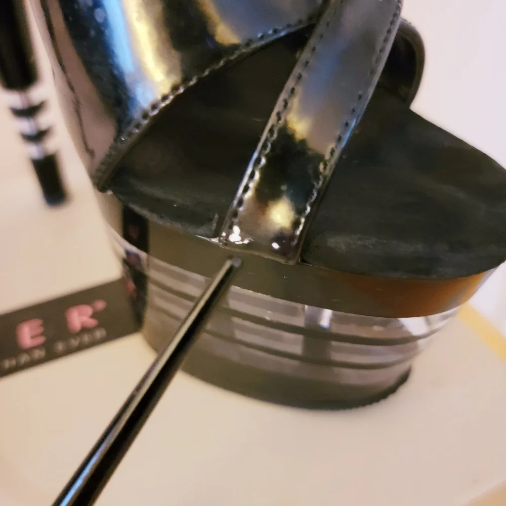 NIB RARE PLEASER PLATFORM STILETTOS - Picture 5 of 8